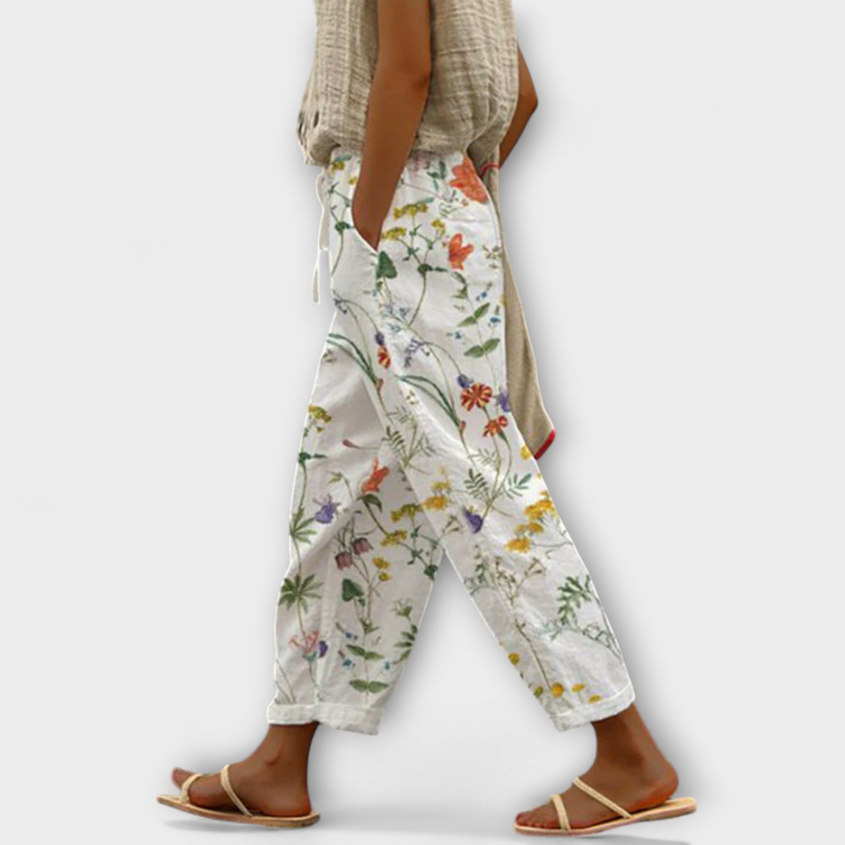 Airish – Characteristically Printed Casual Button Trousers