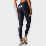 Alice | Faux Leather Shaping Tights