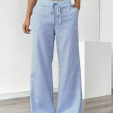 Alina™ | Elegant Striped Trousers with Pockets