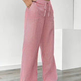 Alina™ | Elegant Striped Trousers with Pockets