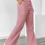 Alina™ | Elegant Striped Trousers with Pockets