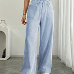 Alina™ | Elegant Striped Trousers with Pockets