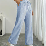 Alina™ | Elegant Striped Trousers with Pockets