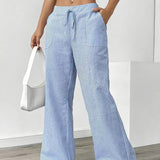 Alina™ | Elegant Striped Trousers with Pockets