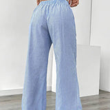 Alina™ | Elegant Striped Trousers with Pockets