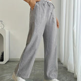 Alina™ | Elegant Striped Trousers with Pockets