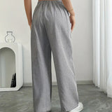 Alina™ | Elegant Striped Trousers with Pockets