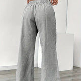 Alina™ | Elegant Striped Trousers with Pockets