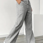 Alina™ | Elegant Striped Trousers with Pockets