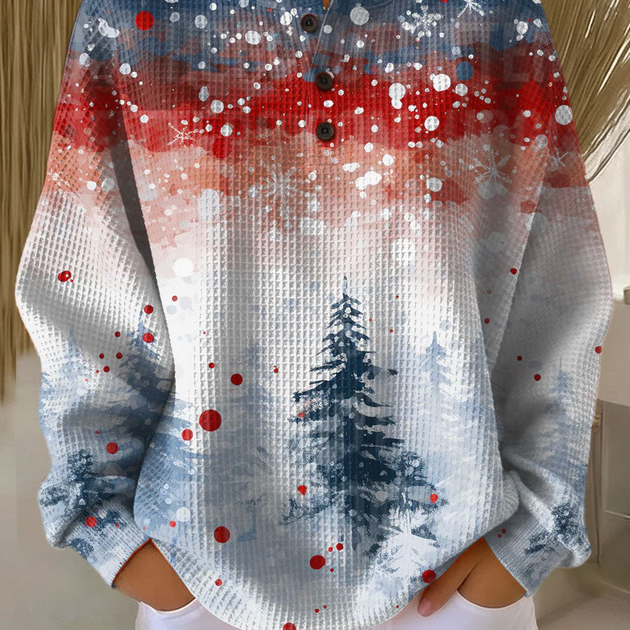 Alva™ - Christmas Jumper with Soft Christmas Tree Pattern
