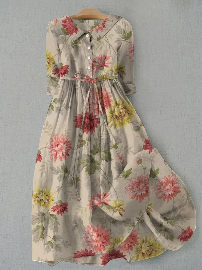 Andrea | Shirt Dress with Tie Waist for Women