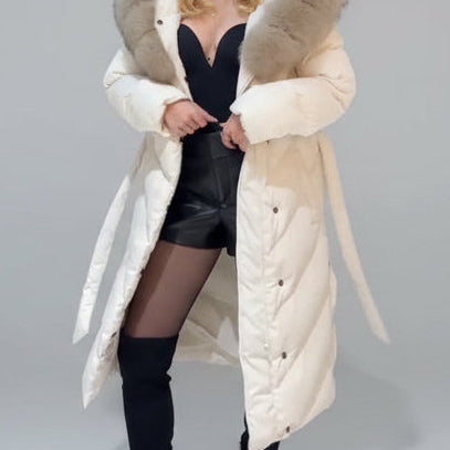 AURELIA™ | Long Coat with Fur