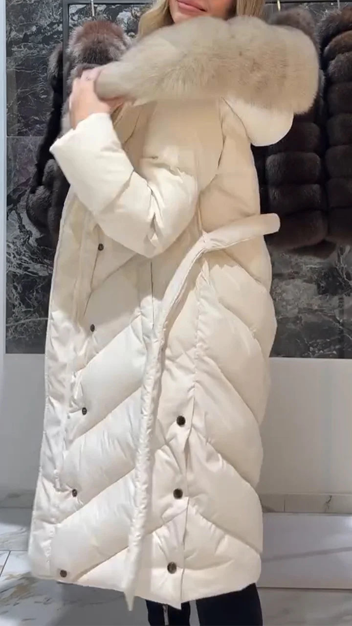 AURELIA™ | Long Coat with Fur