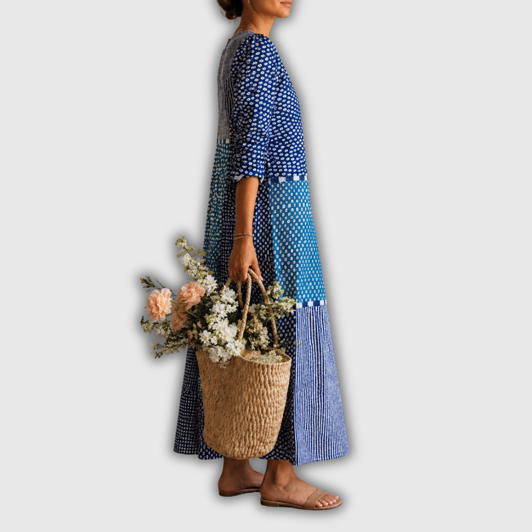Ava™ | Retro Linen Dress