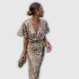 Clarandra |  Copper Midi Dress