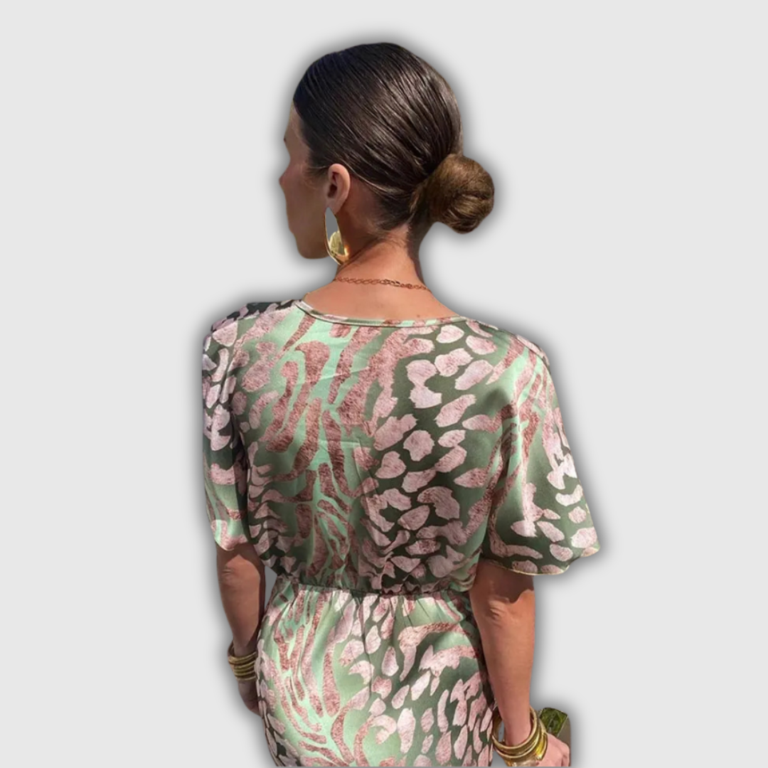 Clarandra |  Copper Midi Dress