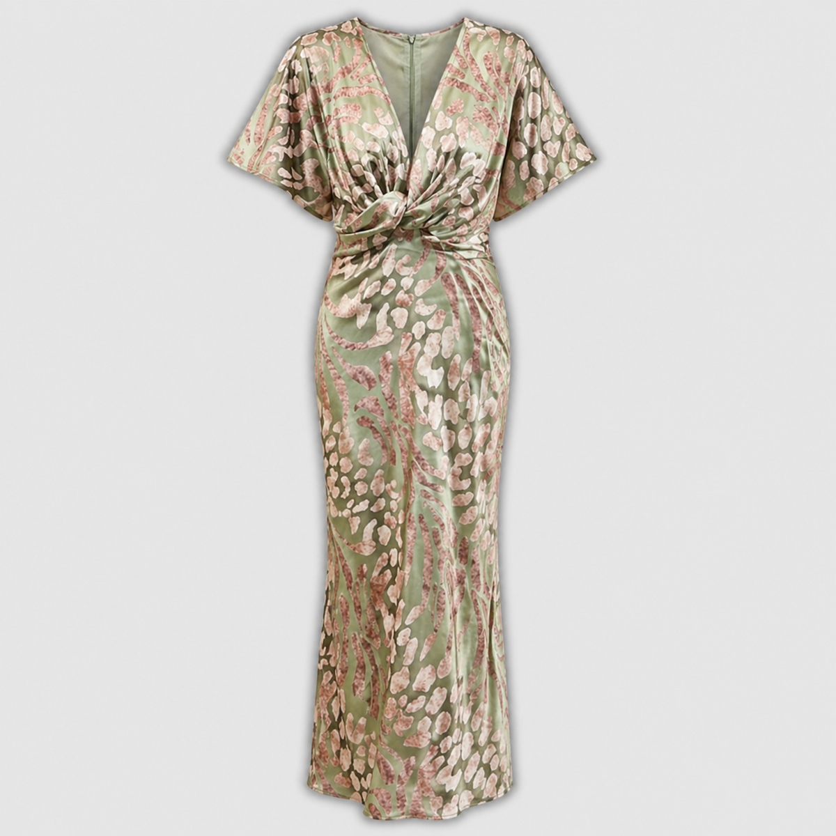 Clarandra |  Copper Midi Dress