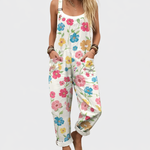Comfortable printed overalls