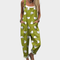 Comfortable printed overalls