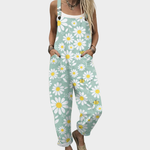 Comfortable printed overalls