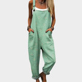 Comfortable printed overalls