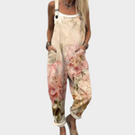 Comfortable printed overalls