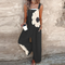 Comfortable printed overalls