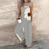 Comfortable printed overalls