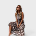 Danae | Polka Dot Midi Dress