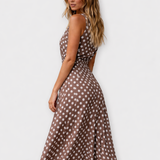 Danae | Polka Dot Midi Dress