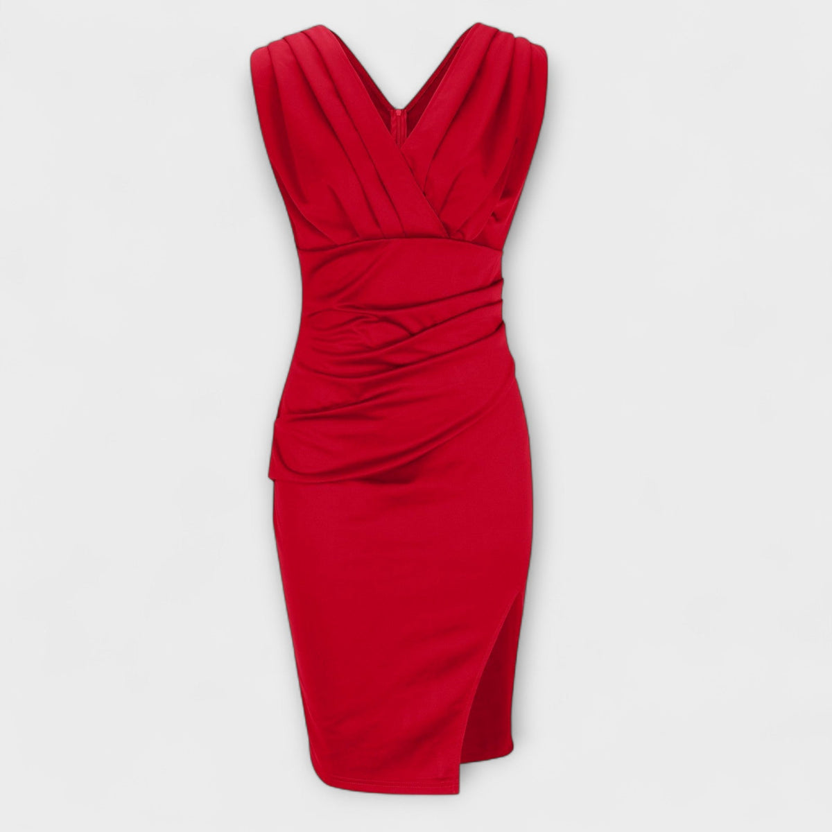 Desi - V-Neck Split Dress