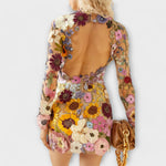 Dolores - Dress with 3D Flower Pattern