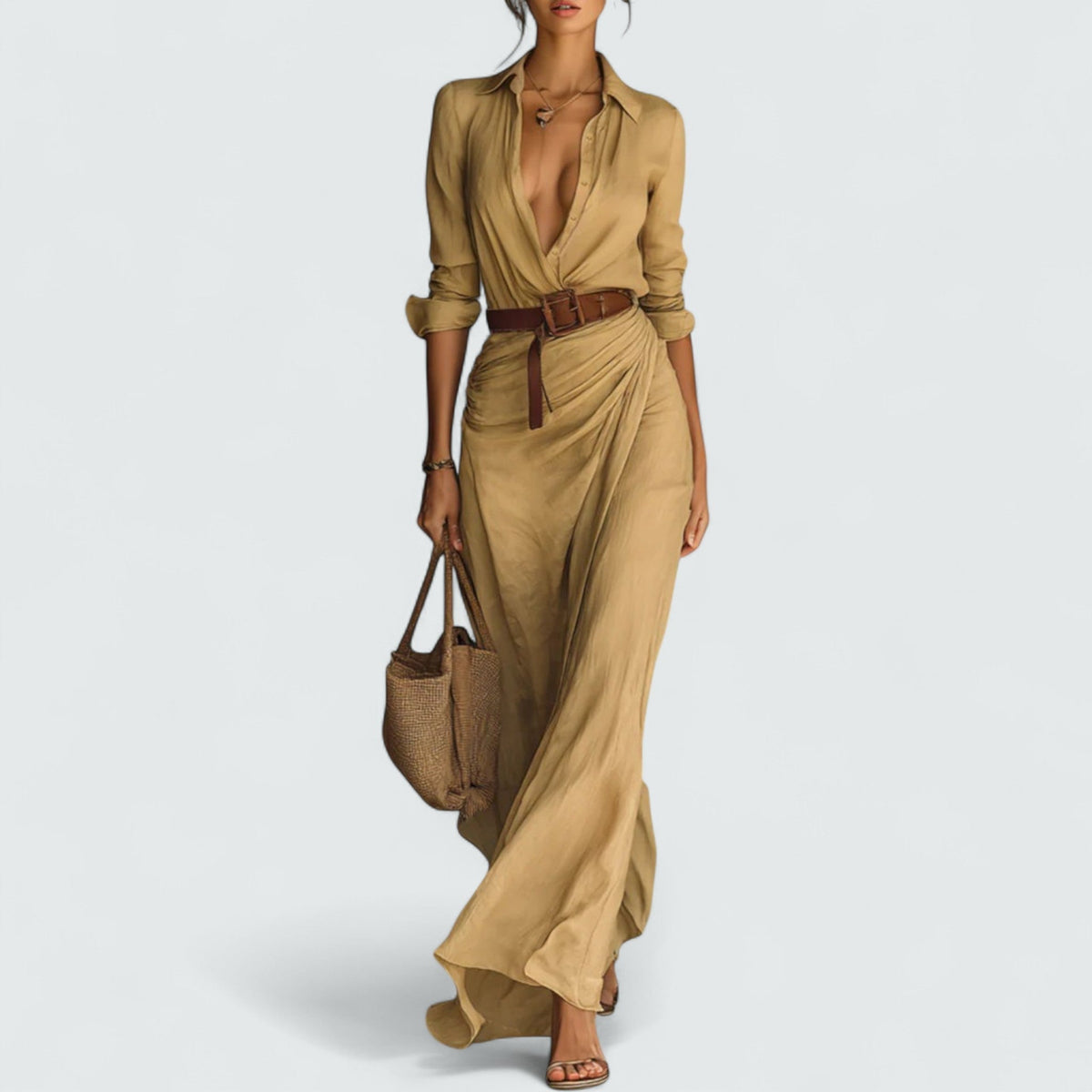 Doris | Long Sleeve Maxi Dress