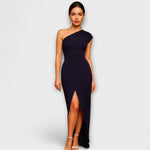 Elegant Asymmetrical Evening Dress