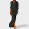 Elegant Dress with Belt and Long Sleeves