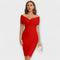 Elegant Dress with V-Neck