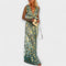 Elegant dress with V-neckline and sequin detail
