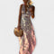 Elegant dress with V-neckline and sequin detail