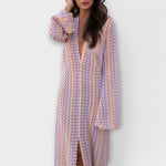 Elina – Maxi Dress with V-Neck and Holiday Flair