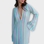 Elina – Maxi Dress with V-Neck and Holiday Flair
