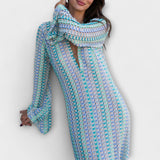 Elina – Maxi Dress with V-Neck and Holiday Flair