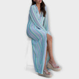 Elina – Maxi Dress with V-Neck and Holiday Flair