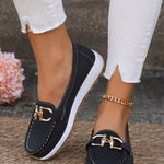 Ellie - Flat Buckle Loafers