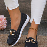 Ellie - Flat Buckle Loafers