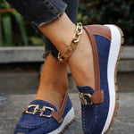 Ellie - Flat Buckle Loafers