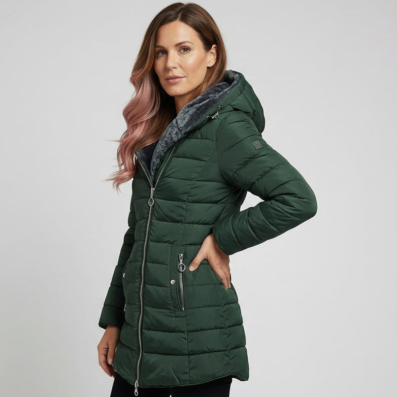 ELVIRA | ELEGANT OVERSIZED HOODED COAT