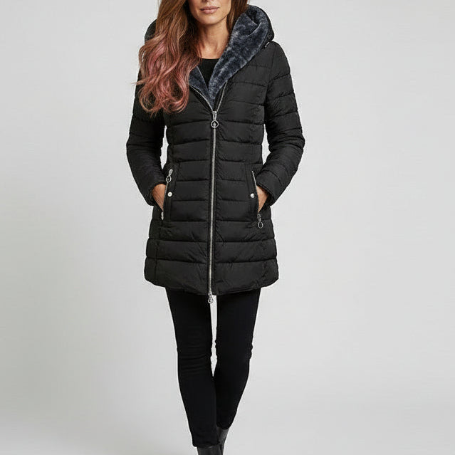 ELVIRA | ELEGANT OVERSIZED HOODED COAT