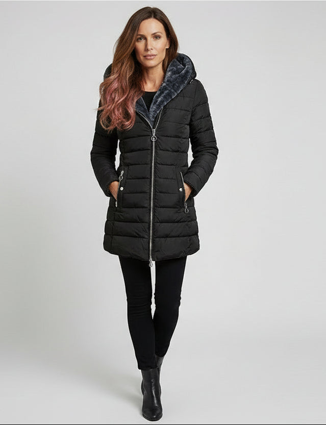 ELVIRA | ELEGANT OVERSIZED HOODED COAT