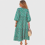 Fleur | Relaxed Tiered Maxi Dress with Kimono Sleeves