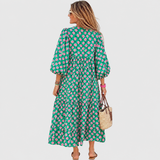 Fleur | Relaxed Tiered Maxi Dress with Kimono Sleeves
